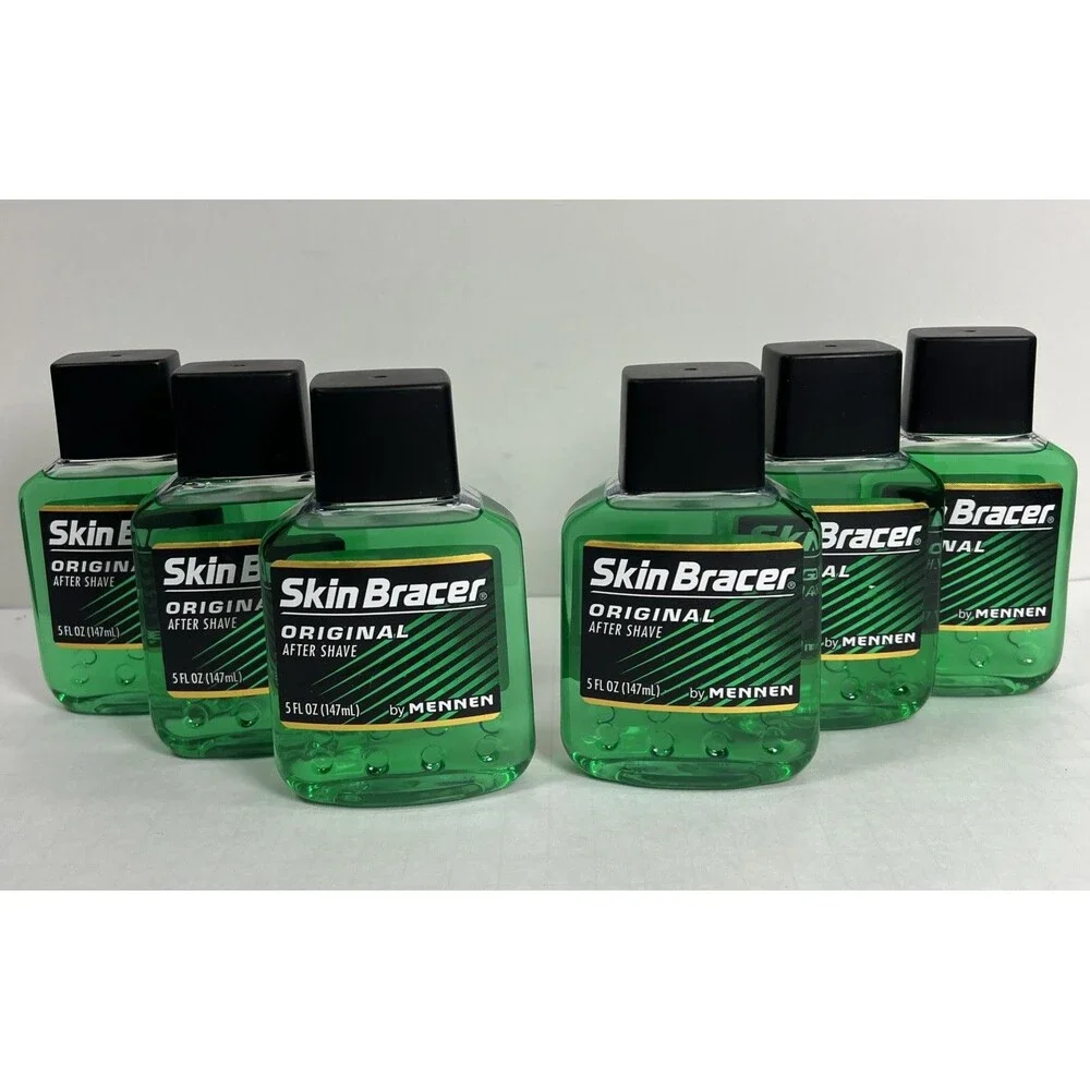 **PACK OF 6** Skin Bracer ORIGINAL AFTER SHAVE by Mennen 5 oz 147 ml DADCORE